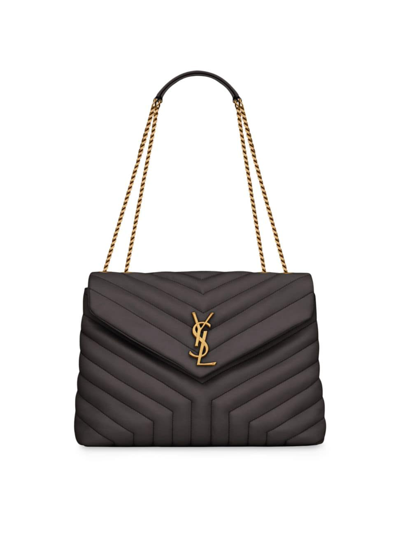 Saint Laurent Medium Loulou Shoulder Bag In Storm