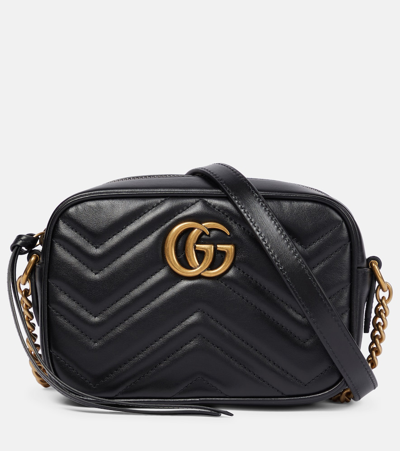 Gucci Gg Marmont Mini Crossbody Bag In Black