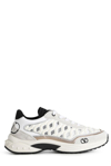 Valentino Garavani Ready Go Runner Mesh And Leather Trainers In Light Ivory