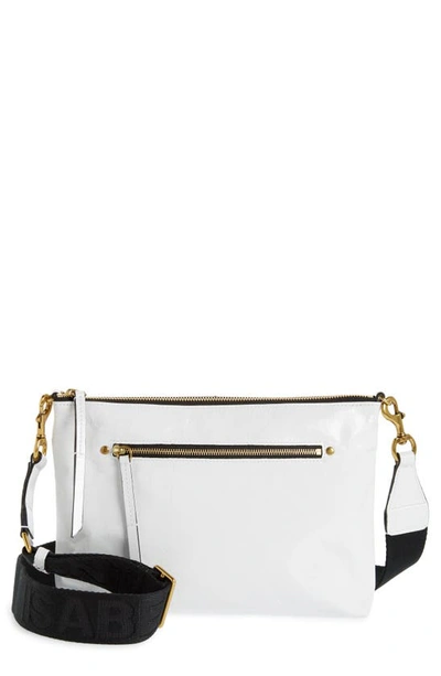 Isabel Marant New Nessah Leather Crossbody Bag In White