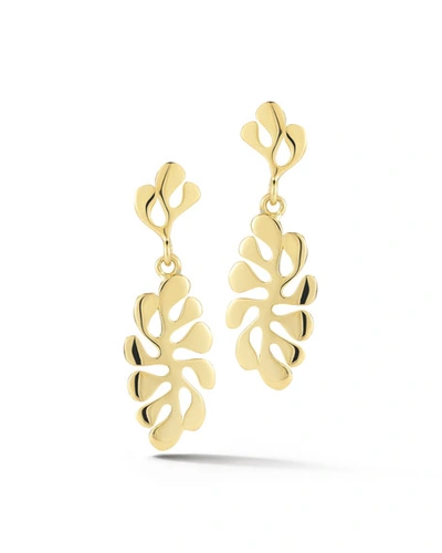 Miseno Sealeaf Small 18k Gold Drop Earrings