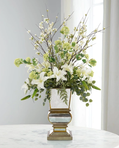 Exclusive Elegant White Faux-floral Arrangement