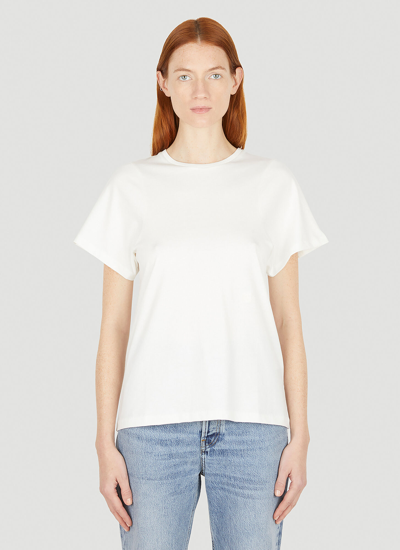 Totême Curved Seam Tee Off-white