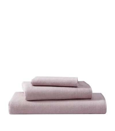 Uchino Wine-dyed Organic Cotton Bath Towel (70cm X 140cm) In Pink