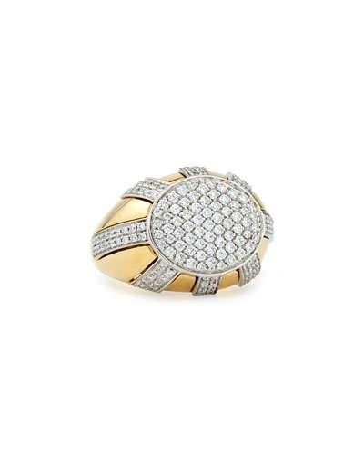 Miseno 18k Gold Diamond Sun Ray Ring
