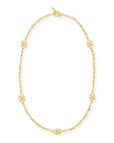 Eli Jewels Aegean 18k Diamond Station Necklace