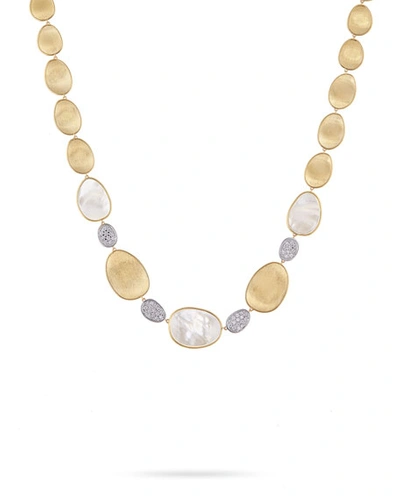 Marco Bicego Lunaria Mother-of-pearl Collar Necklace With Diamonds