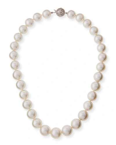 Belpearl South Sea Pearl Necklace With Diamond Ball Clasp, 18"