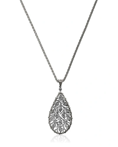 Buccellati Ramage Diamond Charm Pendant Necklace