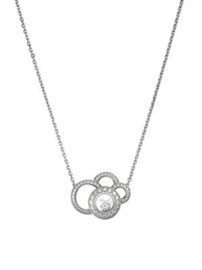 Chopard Women's Happy Dreams Diamond & 18k White Gold Pendant Necklace