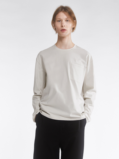 Filippa K Brushed Cotton Top In Ivory | ModeSens