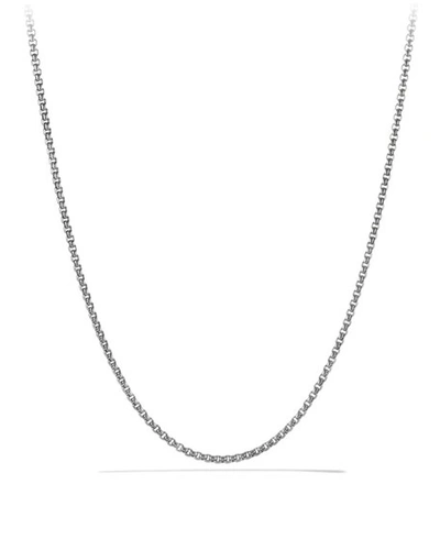 David Yurman Men's Box Chain Necklace In Gray Titanium, 2.7mm, 24"l