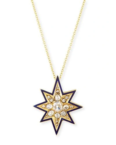 Turner & Tatler Victorian Eight-point Star Necklace With Diamonds