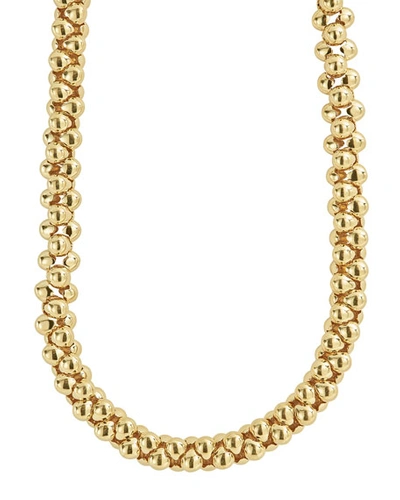 Lagos Caviar Gold Collection 18k Gold Beaded Necklace, 17