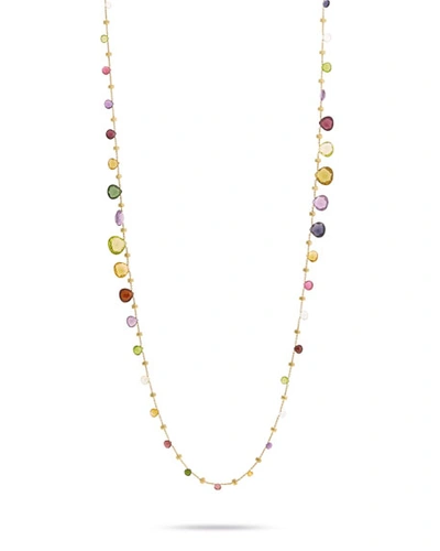 Marco Bicego Paradise Graduated Long Necklace With Mixed Elevated Gemstones, 36"