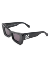 Off-white Accra Arrow Acetate Cat-eye Sunglasses In Black