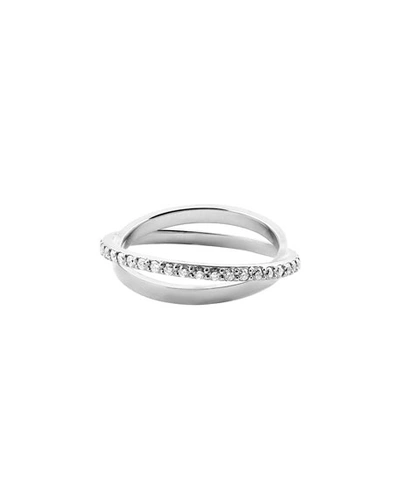 Lana Diamond Twist Ring In 14k White Gold