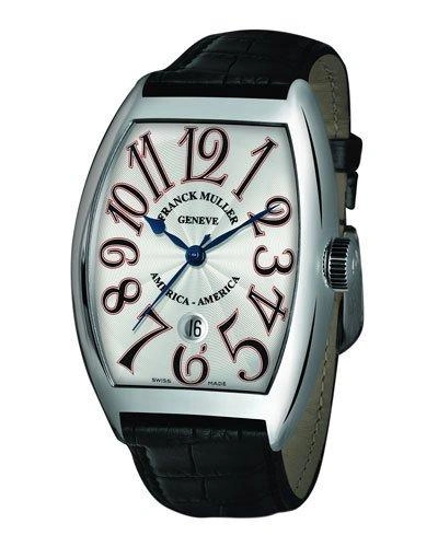 Franck Muller Men's Limited Edition Usa Curvex Watch With Alligator Strap