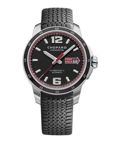Chopard Mille Miglia Stainless Steel Gts Automatic Watch In Black And Silver