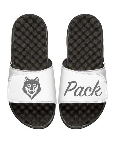 Islide Men's Wolf Pack Slide Sandals In White