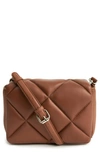 Stand Studio Brynn Quilted Lambskin Leather Shoulder Bag In Tan