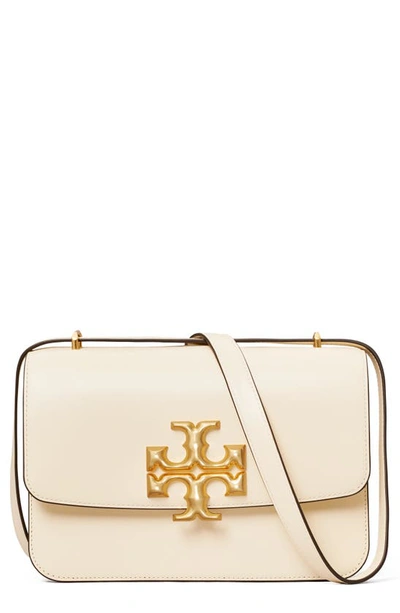 Tory Burch Eleanor Leather Shoulder Bag In New Cream