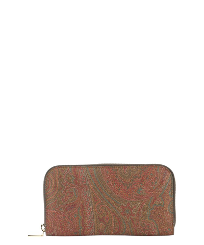 Etro Paisley.wallet In Brown
