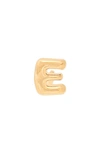 Stone And Strand Mini Bubble Initial Gold Stud Earring In Yellow Gold - E