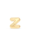 Stone And Strand Mini Bubble Initial Gold Stud Earring In Yellow Gold - Z