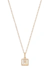 Stone And Strand Diamond Baby Block Necklace In Yellow Gold - F