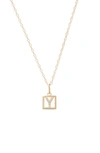 Stone And Strand Diamond Baby Block Necklace In Yellow Gold - Y