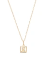 Stone And Strand Diamond Baby Block Necklace In Yellow Gold - S