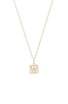 Stone And Strand Diamond Baby Block Necklace In Yellow Gold - W