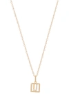 Stone And Strand Diamond Baby Block Necklace In Yellow Gold - J