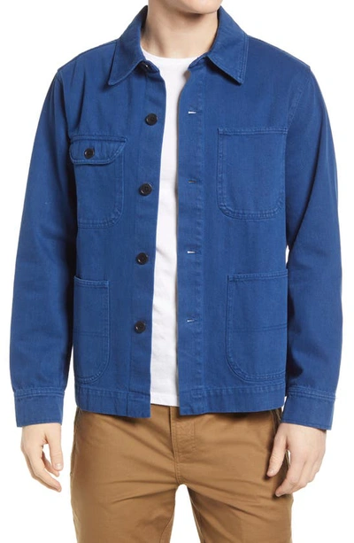 Alex Mill Garment Dyed Work Jacket In French Navy