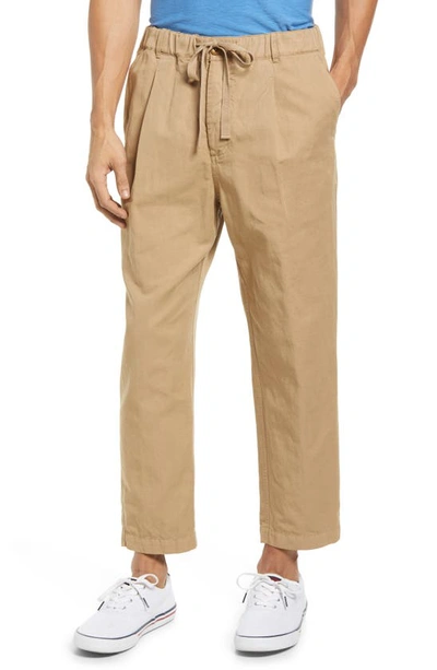 Alex Mill Pull On Pants In Cotton Linen In Vintage Khaki