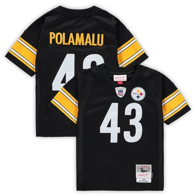 Mitchell & Ness Kids' Toddler  Troy Polamalu Black Pittsburgh Steelers 2005 Retired Legacy Jersey
