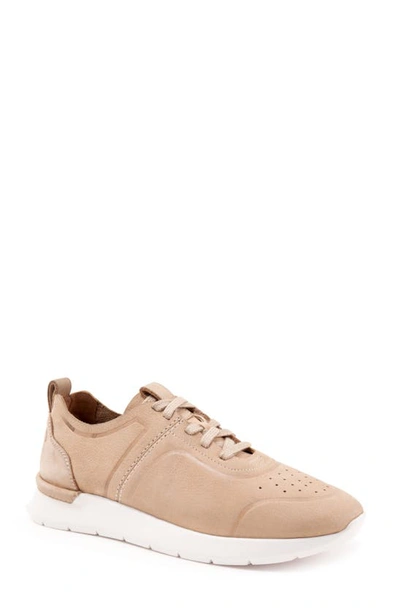 Softwalk Stella Sneaker In Nude Nubuck