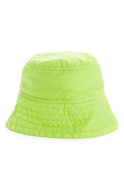 Dries Van Noten Gilly Quilted Bucket Hat In Lime