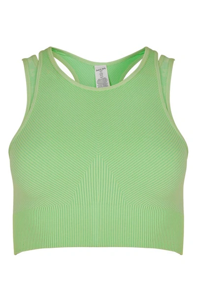 Sweaty Betty Illusion Seamless Sports Bra In Salix Green