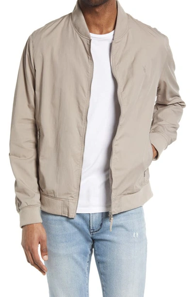 Allsaints Bassett Bomber Jacket In Ash Grey