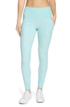 Zella Restore Soft Pocket Leggings In Teal Sky