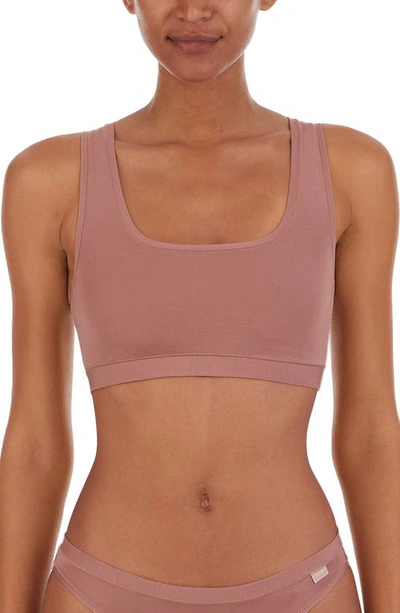 Dkny Stretch Modal Pullover Bralette In Rosewood