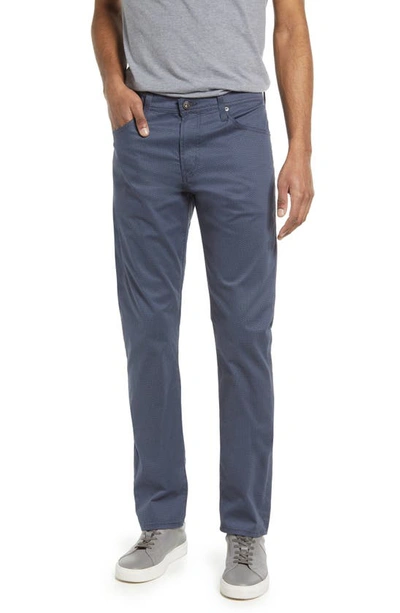 Ag Everett Sud Print Slim Straight Leg Pants In Recaro Blue Multi ...