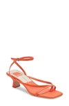 Dolce Vita Baylor Ankle Strap Sandal In Red Orange