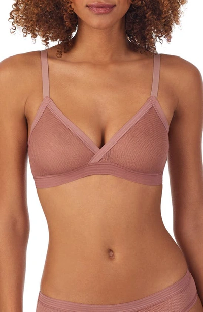 Dkny Table Tops Sheer Triangle Bra In Rosewood