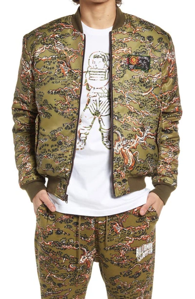 Billionaire Boys Club Bb Phoenix Reversible Bomber Jacket In Olive Drab