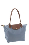 Longchamp Small Le Pliage Nylon Shoulder Tote In Thistle