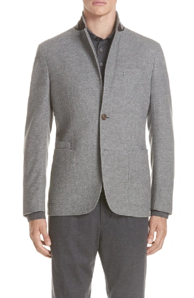 Ermenegildo Zegna Trim Fit Wool & Cashmere Sport Coat In Grey