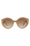 Fendi 53mm Square Sunglasses In Brown/brown Gradient